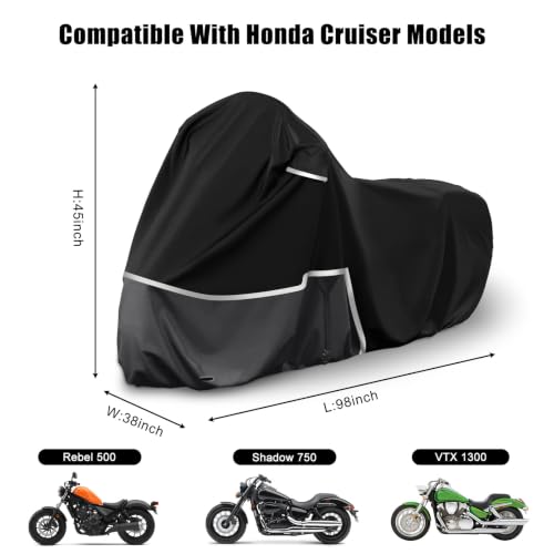 Waterproof Motorcycle Cover Replace for Honda Rebel/Shadow 750/ Vtx/Fury by sportuli - Image 2