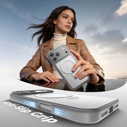 Loyal Bee for iPhone 17 Pro Max Case with 360° Spin Magnetic Stand, Gray by Loyal Bee - Used condition - Image 8