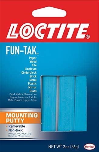 Loctite Fun-Tak Mounting Putty, 2 oz, 1, Wallet (12 Count)