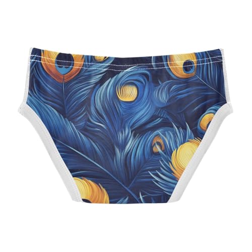 KLL Hand Drawing Camouflage Wavy Toddler Boys' Soft Nighttime Underwear Cute Undies2