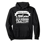 farming simulator - maglietta real prince (bianco) felpa con cappuccio