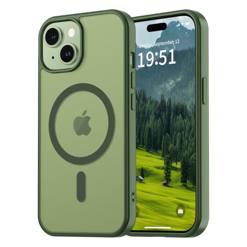 vnnink for iPhone 14 Plus Case/iPhone 15 Plus Case Cangling Green