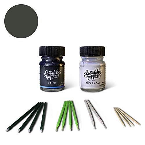 ScratchesHappen Exact-Match Touch Up Paint Kit - Nightfall Gray Metallic (WA482B/GK2) for Chevrolet - Essential (Paint + Clear Coat)