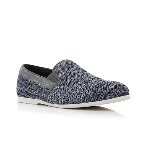 Image of Ferro Aldo Men's Slip-On Loafers | Woven Espadrille & Classic Styles | Casual & Formal Dress Shoes