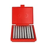 HFS (R) 9-Pair 1/4' Steel Parallel Set .0002' - Precision Hardened Parallels for Accurate Measurements,Machinist Square Accuracy Parallel Block Set