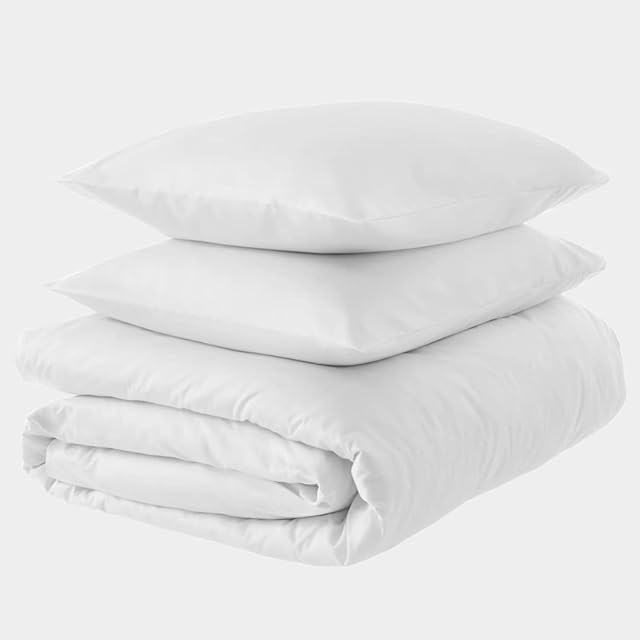 Cotton Comfort Bedding King Size Duvet Cover Set 100% Egyptian Cotton 400 Thread Count King Size Duvet Set With Pillow cases 2 Pack - Soft Bedding 3Pcs Quilt Cover King Set