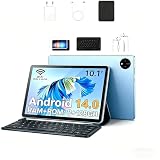 Tablet 7A Pro,Android13,10.1' 8GB RAM 128GB ROM,Snapdragon 888 10 Núcleos,Tablet 5G com Chip Suporte para SIM Chamadas e GPS,com Teclado Bluetooth, Capa, Fones, para Estudo Faculdade