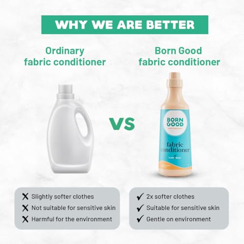 Image of Born Good Plant Based Japanese Cypress Fragrance Fabric Conditioner (Softener) Biodegradable, Non-Toxic And Eco-Friendly - 950ml (Pack of 1)