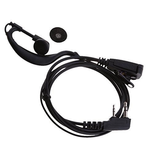 Image of 2 PIN PTT MIC Headphone Headset Earpiece for Baofeng UV-5R Kenwood Wouxun Radio