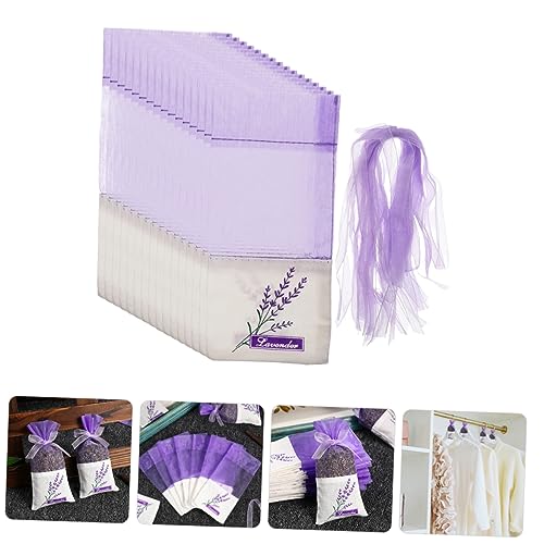 50 bolsas de saquitos de lavanda para flores secas miniatura 7