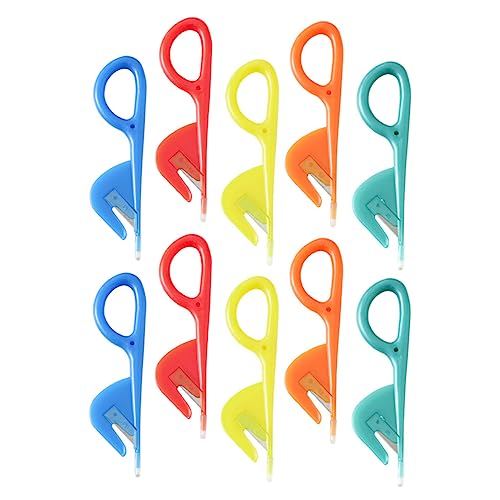 GRIRIW Small Intestine Knives 10pcs Chicken Intestine Cutters Kitchen Tool Easy to Use Random Color