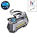 Produktbild EWQG-Pfanne Luftkompressor Luftpumpe 12V Preset Digitale/Zeiger, 50er Reifen Inflation, LED Licht, 3 Ventiladapter + 1 Sicherung (Farbe : Digital Version)