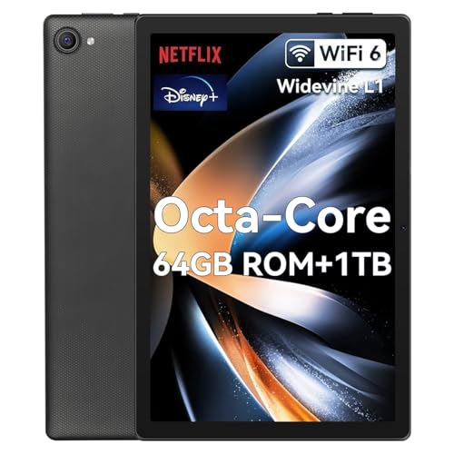 Whitedeer Tablet 10 pollici Android 14 Octa-Core, Face ID, OTG, 8GB+64GB+1TB Espansione, 1280 * 800...