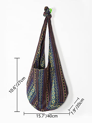 Women Cotton Linen Handbags Cozy Crossbody Shopping Handbags Messenger Bags Casual Tote Handmade Bag4