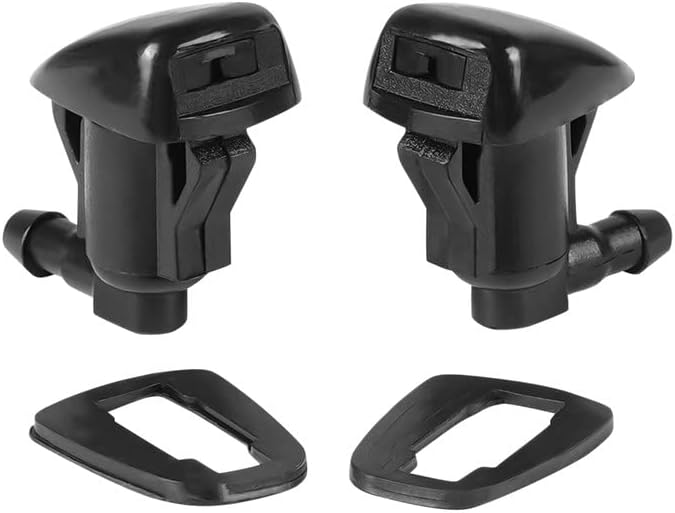 OTUAYAUTO Front Windshield Washer Nozzles - Replacement for Jeep Grand Cherokee | Chevrolet Malibu | Pontiac G6 | Saturn Aura - Replaces OEM #: 55372143AB, Spray Jet Kit (pack of 2)