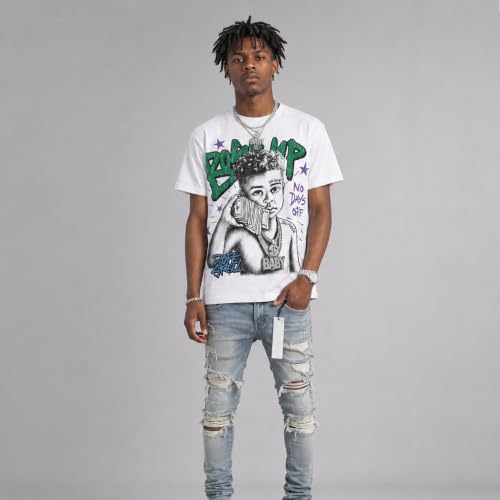 Image of DopeSkill Graphic Tee Streetwear Hip Hop Hypebeast Street Style Unisex T-Shirt Sneaker Colour Matching Shirts Swag Y2K Style