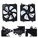 Engine Radiator Cooling Fan Assembly for 2017-2018 Honda CR-V 2.4L Models Left and Right Side Behind Water Tank Fan Replaces#386165PHA01, 386115PHA01 (1 Pair)