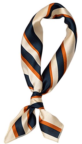 Women's Printed Office Square Scarf Wrap Neckerchief Hairbands