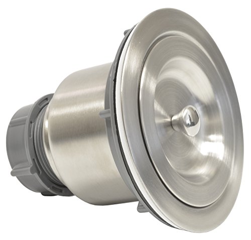 Coflex Extra Deep Cup Sink Basket Strainer With Sealing Lid, 304 Stainless Steel, Brushed Nickel Finish #TOP1