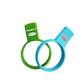 Gloperti Tennis Grip Trainer for Hand to Hold The Racquet Properly for Racquet and Paddle Racket Pack of 2 Blue and Green Each