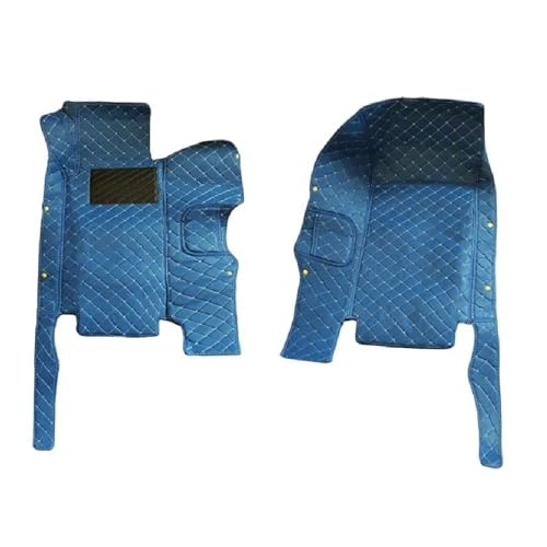 Tapis de sol voiture pour Benz Classe CLK 2001-2008 en cuir noir pour 2 places