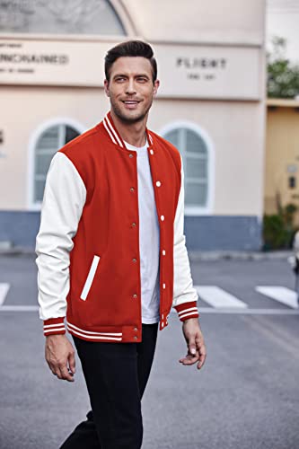 Mejores precios y opiniones de Chaqueta roja cuero que Puedes comprar On-line. 41 Imagen adicional