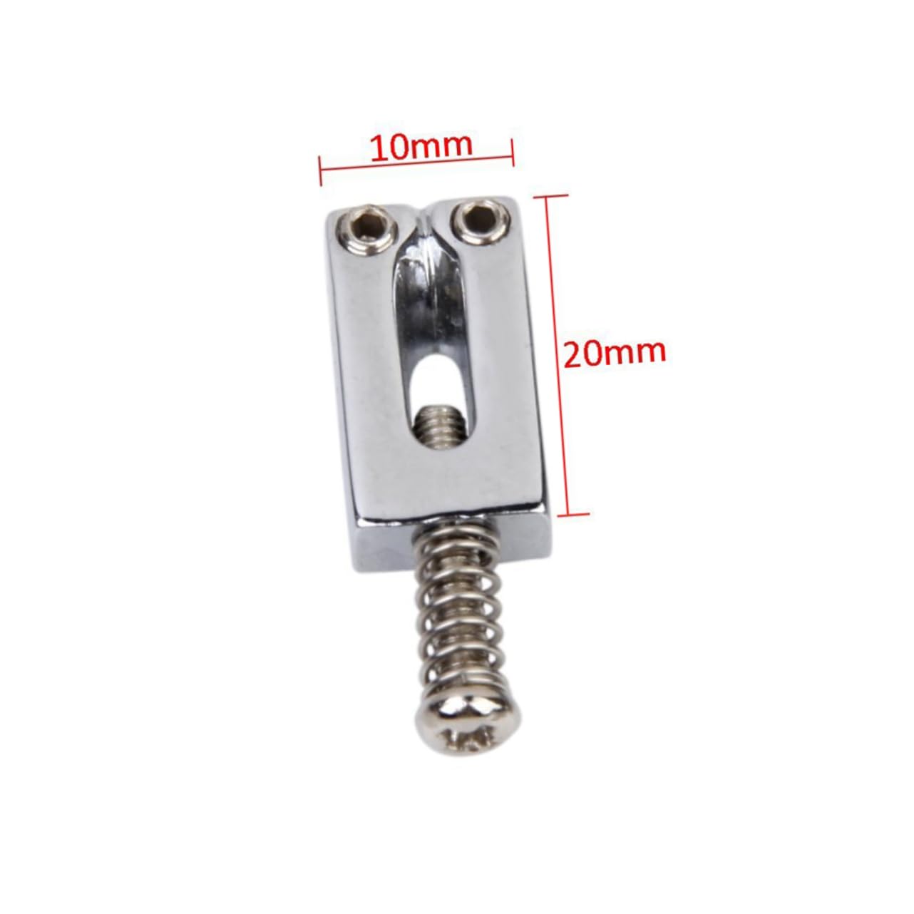 HEMOTON 6pcs Silver Guitar Bridge Saddles for Electric Guitar Compatible Hard Alloy Material