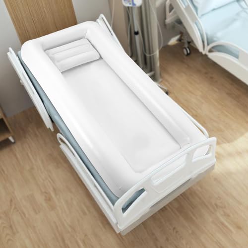 Tragbare Aufblasbare Badewanne Für Erwachsene Mit 130W Elektrischer Luftpumpe PVC Dusche Anti-Reflux-Düsen Komfortabel Baden Bett Für Senioren Behinderte Schwangere Duschwanne 195x90x20cm