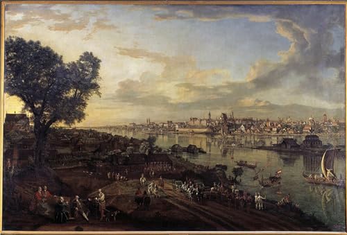 Affiches et gravures de la vue de la ville de Varsovie Bernardo Bellotto décoration salon 60x90cm