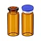 PATIKIL 20mm Flip-Off-Verschlüsse, 100 Stück Top-Verschlüsse Flip-Off-Vial-Verschlüsse Plastik-Aluminium-Verschlüsse Abdeckung für Glasflaschen, Blau