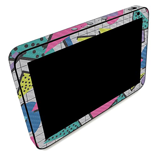 Image of MightySkins Carbon Fiber Skin Compatible with Amazon Echo Show 8 (Gen 2) - Awesome 80s | Protective, Durable Textured Carbon Fiber Finish | Easy to Apply | Made in The USA