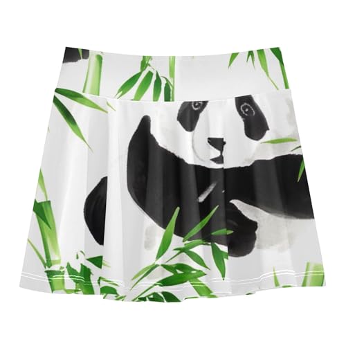 Girls Skorts Athletic Shorts Tennis Skirts for Kids Funny Butterfly Pandas Cute 3t2