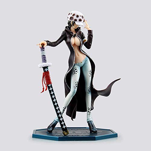 JIEMIANY PVC Muñeca Hecha a Mano Modelo Anime One Piece Trafalgar Law Girl COS Muerte Cirujano...