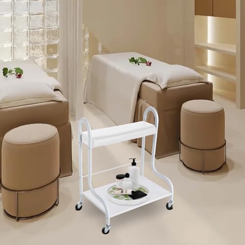 Carrito para Spa de Pies con Ruedas Color Blanco miniatura 4