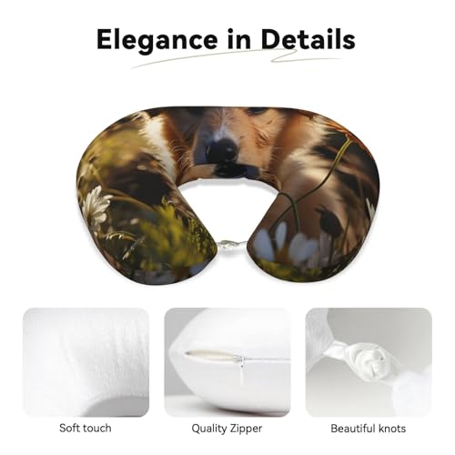 Almohada de espuma viscoelástica para cuello y viaje miniatura 4