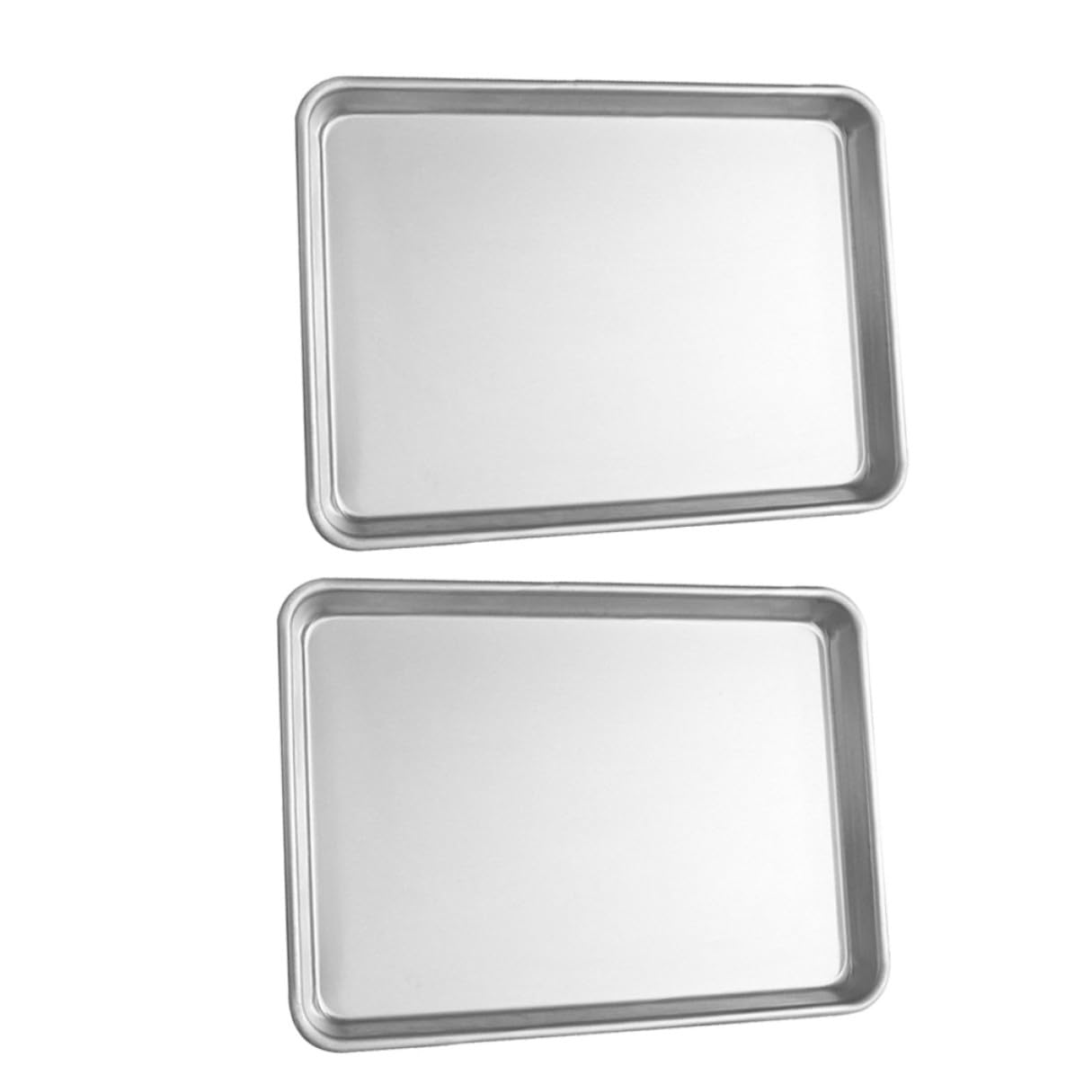 2 Piezas Molde Rectangular para Pasteles de Aleación de Aluminio