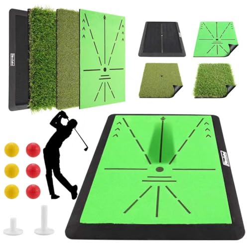 Golf Hitting Mat – Golf Pratice Mat with Longer Swing...