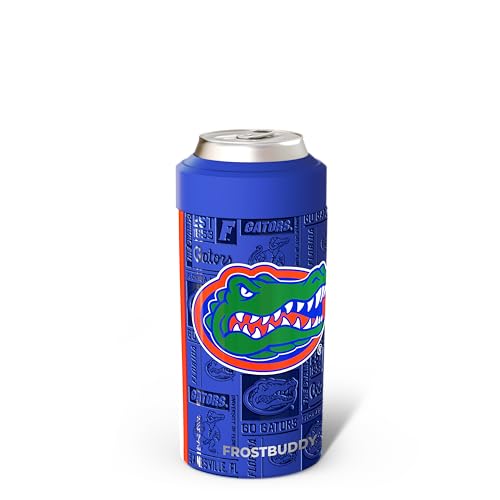 Image of Frost Buddy Universal Can Cooler - Fits 12 & 16 oz (Florida Gators | 3D) | 20x colder, cold up to 24 hrs | Fits slim cans & bottles | Sleek, lightweight design | No sweat, no condensation