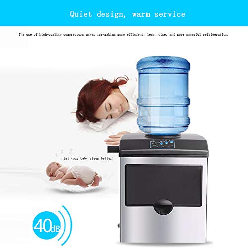 MHGD Automatische tragbare elektrische Arbeitsplatten-Eismaschine, runde Eismaschine mit Fasswasser für den Heimgebrauch… – Bild 5