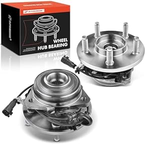 A-Premium 2 x Front Right Wheel Bearing and Hub Assembly with ABS & 5-Lug Compatible with Jeep Liberty 2002 2003 2004 2005 2006 2007