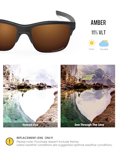 Image of BLAZERBUCK Anti-salt Polarized Replacement Lenses for Oakley Thinlink OO9316 Sunglass