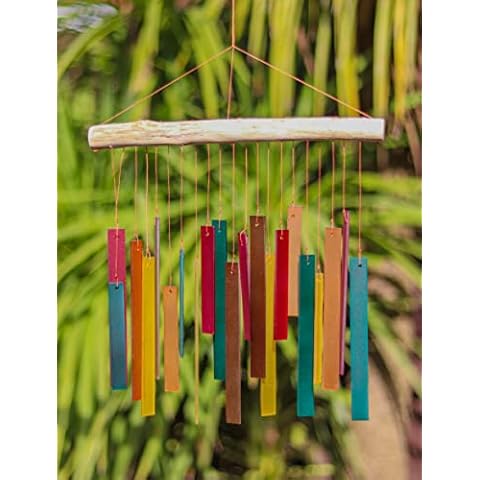 My Family House Handmade Glass Wind Chime Cover