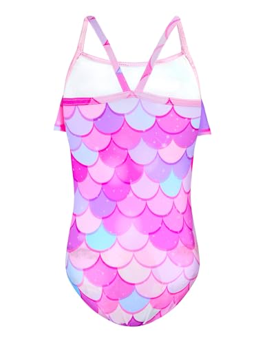 Image of Girls Swimsuit One Piece Ruffles Bathing Suit Kids' Swimwear Quick Dry Summer Beach for 2-14Y