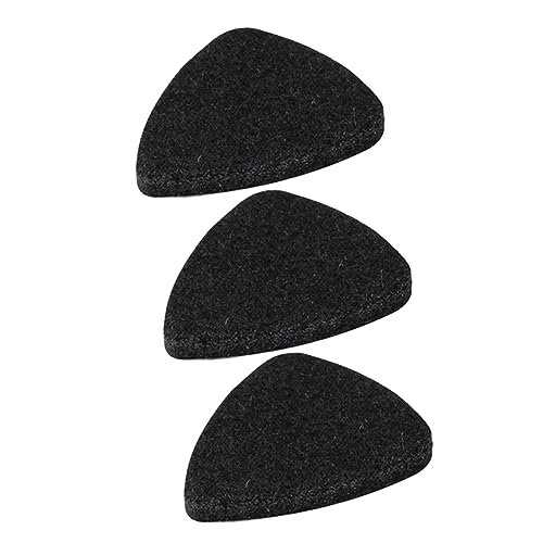 HAMPPLIES 3個羊毛フェルト製 ギターピック 軽量 プレクトラム 楽器アクセサリー ウクレレとエレキギター対応