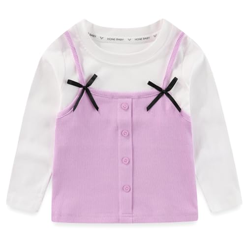 Image of Peacolate 2-7T Spring Fall Summer Little Girls 2pcs Clothing Set T Shirt and Jeans
