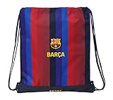 F.C. BARCELONA 1ª EQUIPACIÓN 26/27 - Mochila Saco Plano Grande, Mochila, Ideal para Niños de Diferentes Edades, Cómoda y Versátil, Calidad y Resistencia, 35x40 cm
