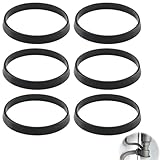 6 Pcs Rubber Seal Washers for Plumbing, 43mm Sink Drain Pipe Gasket, U Bend Seal Ring, for Odour Trap Siphon, 1/2 Inch Drain Pipe Fittings