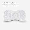 Bedgear Cooling Knee Pillow - Hourglass Design Ideal for Legs and Head - Provides Conforming Support for All Sleep Positions - Washable and Removable Cover