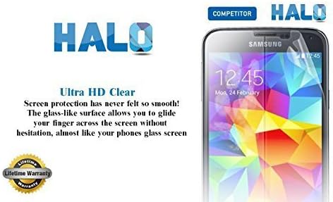 Halo Screen Protector Film High Definition (HD) Clear (Invisible) for Samsung Galaxy Note 4 - Lifetime Replacement Warranty