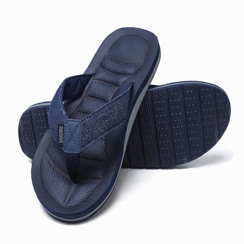 Mens Canvas Flip Flops
